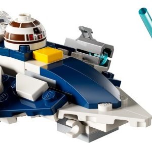 Brand new factory sealed LEGO Star Wars Plo Koon's Jedi Starfighter Microfighter set 75400 original box front view.