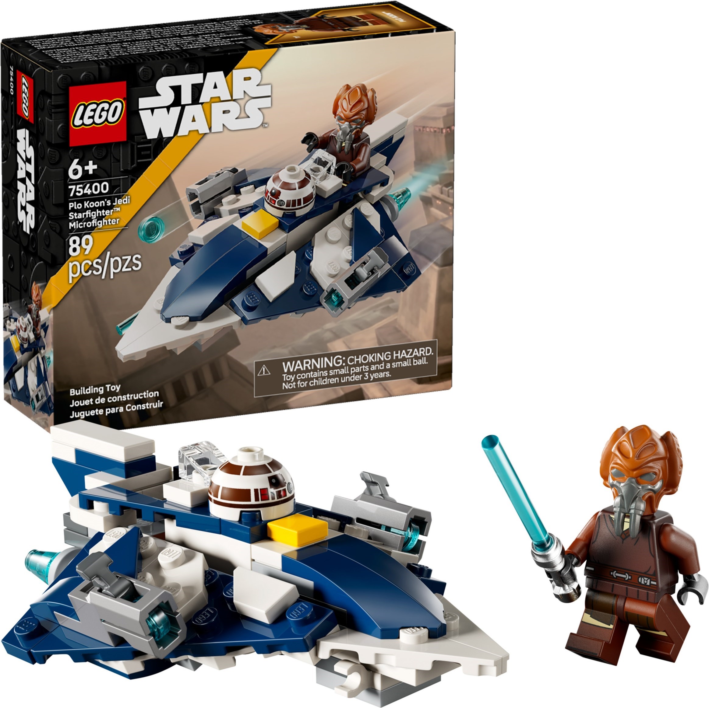 Brand New LEGO Star Wars 75400 Plo Koon's Jedi Starfighter Microfighter Set Photo Additional photo of brand new factory sealed LEGO Star Wars Plo Koon's Jedi Starfighter Microfighter set 75400.