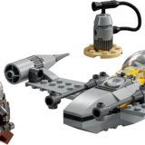 Brand new factory sealed LEGO Star Wars Mando and Grogu's N-1 Starfighter set 75410 original box front view.